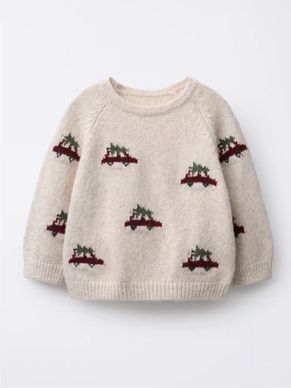 ZARA KNIT JUMPER CARS AND TREES